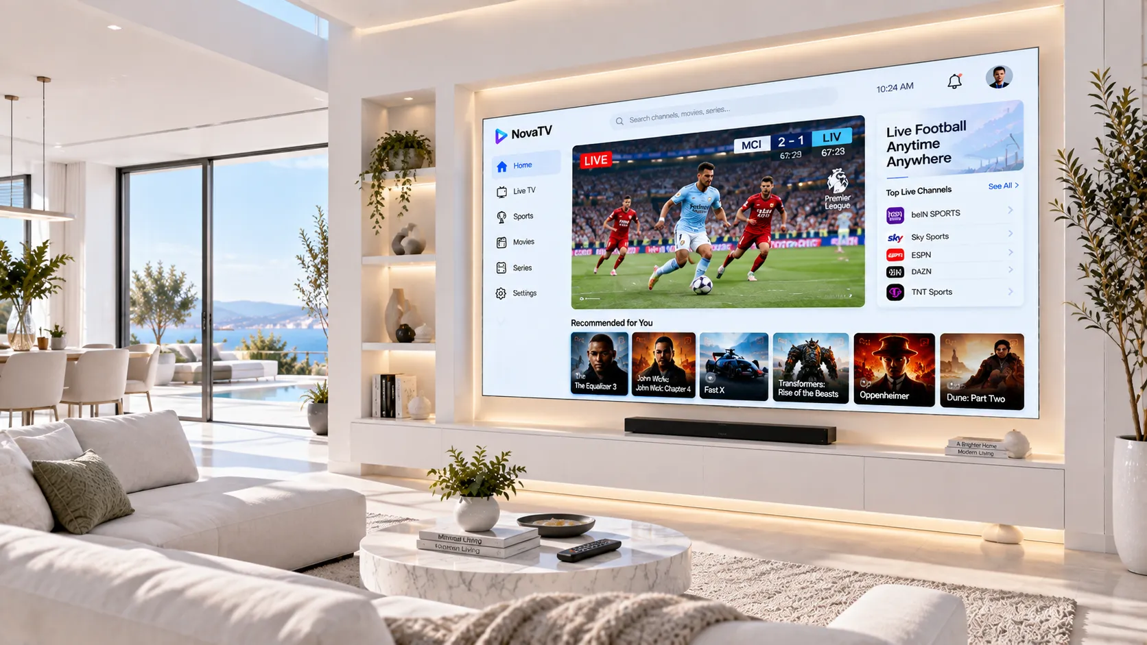 IPTV-Netzwerkarchitektur: Gerät, Fritz!Box, ISP und CDN-Streamserver – schematische Darstellung